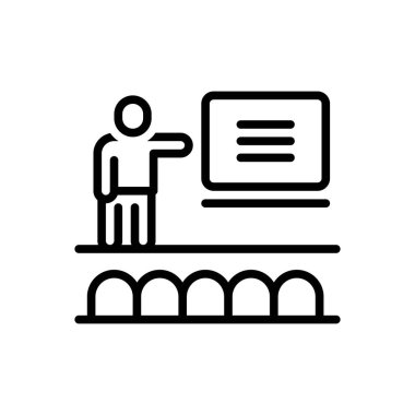 Temsil için siyah çizgi simgesi 