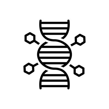 Genler için siyah çizgi simgesi 