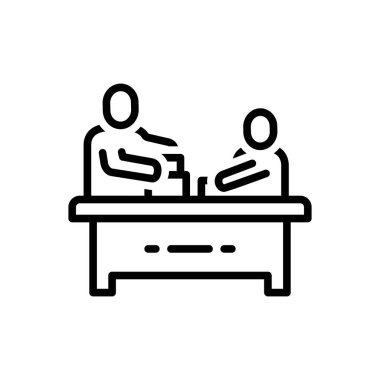 Etkinlikler için siyah çizgi simgesi 