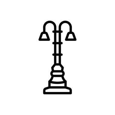 Direk için siyah çizgi simgesi 