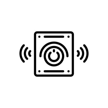 Birim için siyah çizgi simgesi 