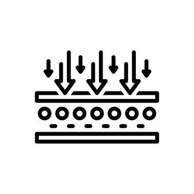 Zar için siyah çizgi simgesi 