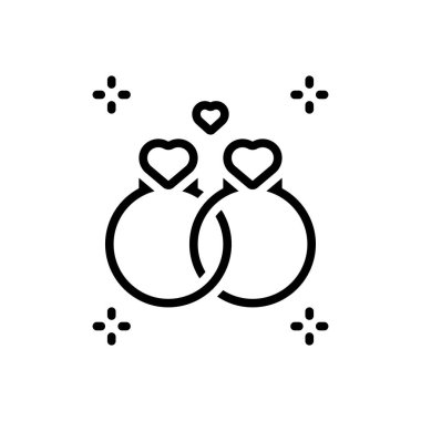 Bağlantı için siyah çizgi simgesi 