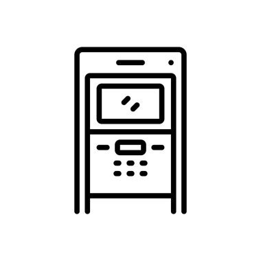 Atm siyah çizgi simgesini 