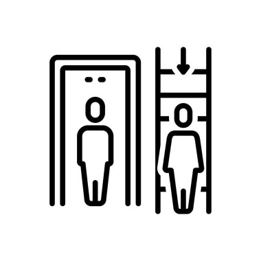 Yüzleşmek için siyah çizgi simgesi 