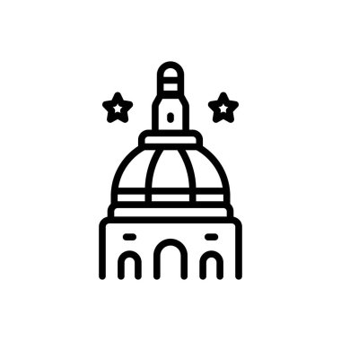 Maryland için siyah çizgi simgesi 