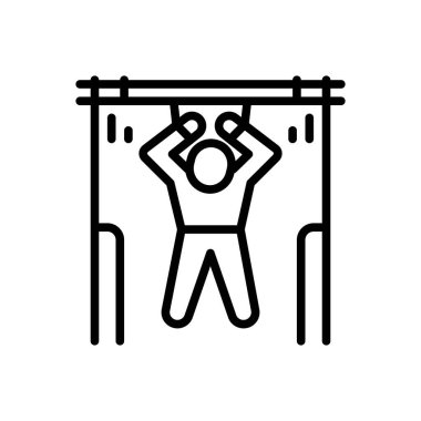 Zorluk için siyah çizgi simgesi 