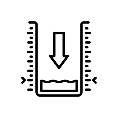 En azından siyah çizgi simgesi 