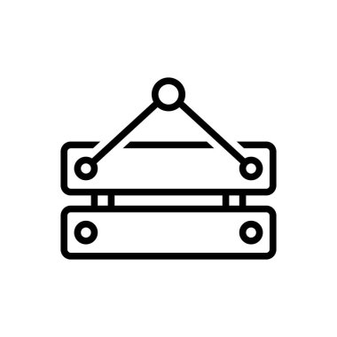 Asmak için siyah çizgi simgesi 