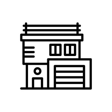 Dış görünüş için siyah çizgi simgesi 