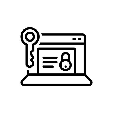 Erişim için siyah çizgi simgesi 