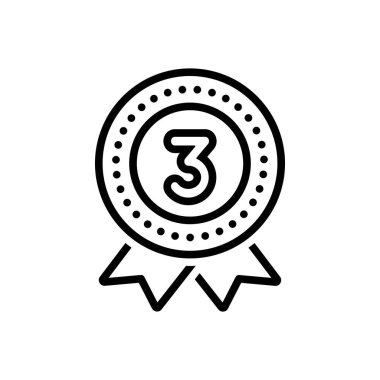 Bronz için siyah çizgi simgesi 