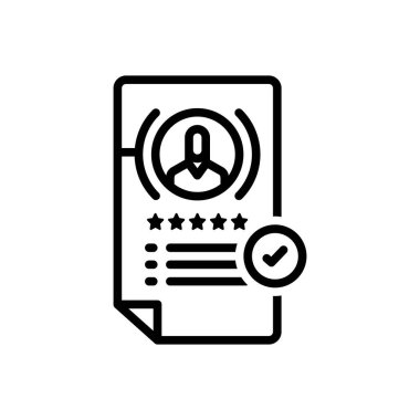 Kabul etmek için siyah çizgi simgesi 