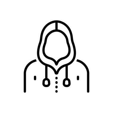 Kaput için siyah çizgi simgesi 