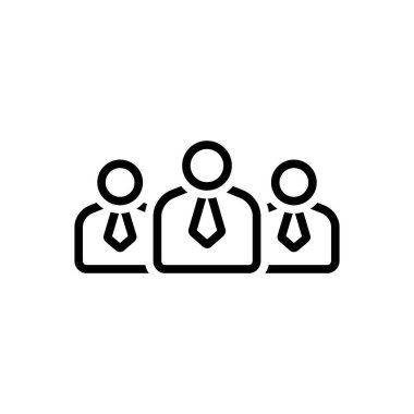 Erkekler için siyah çizgi simgesi 