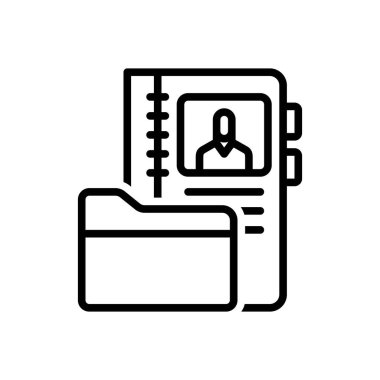 Dizin için siyah çizgi simgesi 