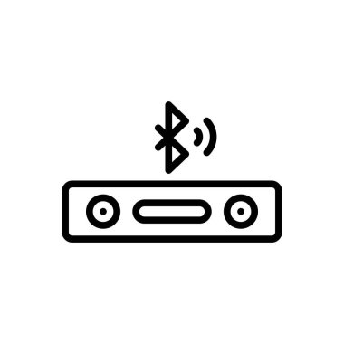 İnternet için siyah çizgi simgesi 