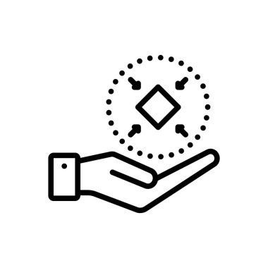 Küçük için siyah çizgi simgesi 