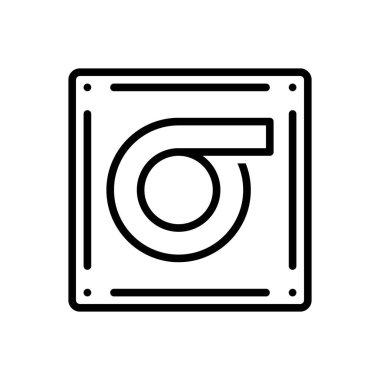 Sigma için siyah çizgi simgesi