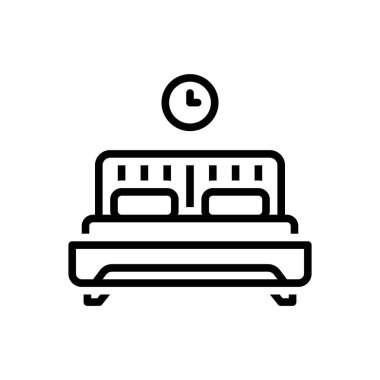 Siyah çizgi simgesini yatma 