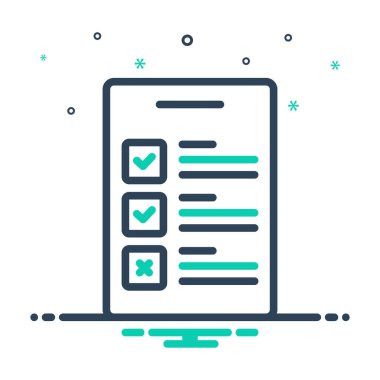 Kontrol listesi için simgeyi karıştır 