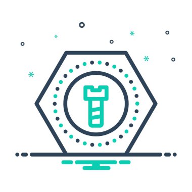 Cıvata simgesini karıştır 