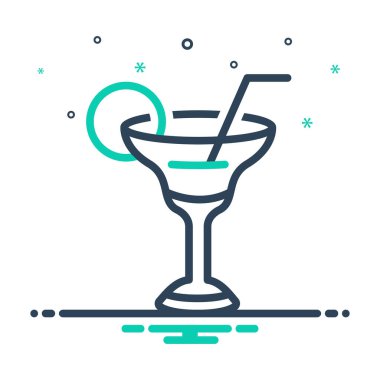 Kokteyl için simgeyi karıştır 