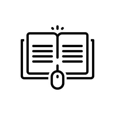 Tabii ki siyah çizgi simgesi 