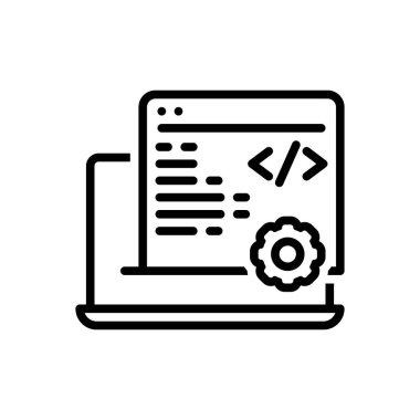 Siyah çizgi simgesi geliştirme için 