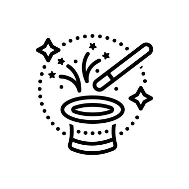 Black line icon for tricks 