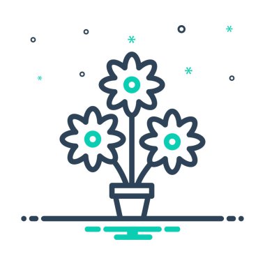 Mix icon for flowers 