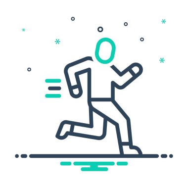 Mix icon for athletes 