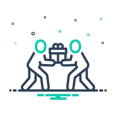 Vermek için simgeyi karıştır 