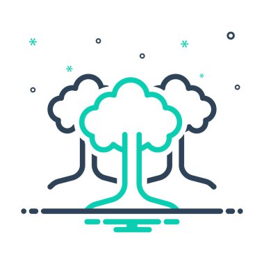 Ağaçlar için simgeyi karıştır 