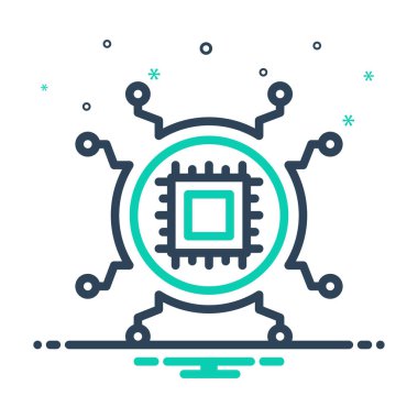 Mikroçip için simgeyi karıştır 