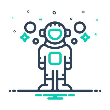 Neil astronot için simgeyi karıştır 