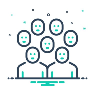 Kalabalık için simgeyi karıştır 