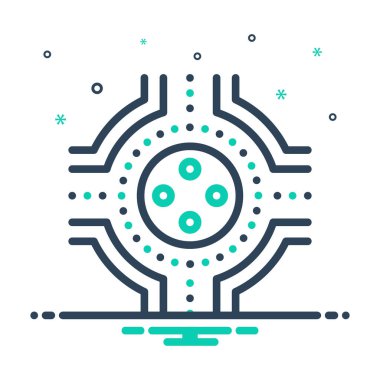 Kavşak için simgeyi karıştır 