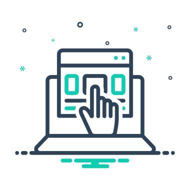 Web sitesi için karıştırma simgesi 