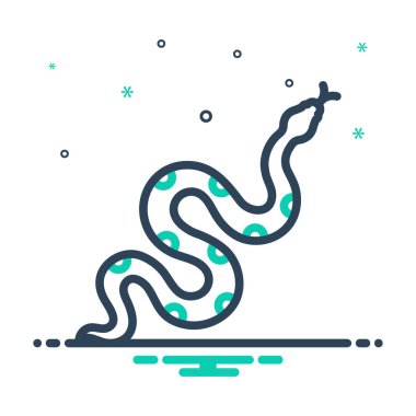 Yılan için simgeyi karıştır 