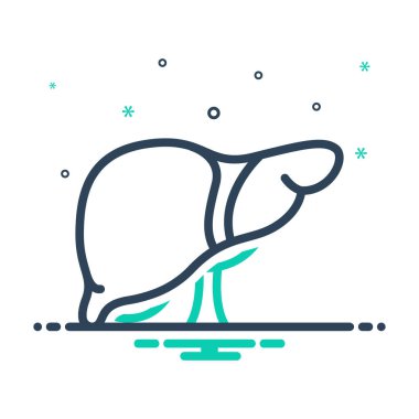 Karaciğer için karıştırma simgesi 