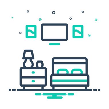 Misafir odası için ikon karıştır