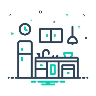 Mutfak için karıştırma simgesi