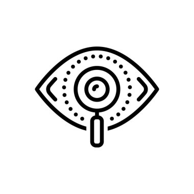 Görüş için siyah çizgi simgesi 