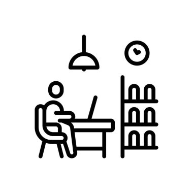 İş için siyah çizgi simgesi 