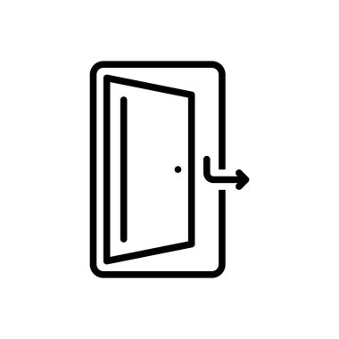 Açık hava için siyah çizgi simgesi 