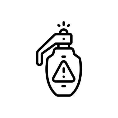 Dangerous siyah çizgi simgesini 