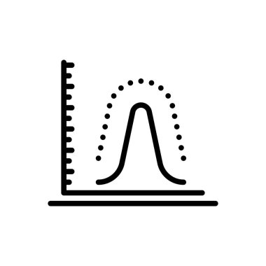 Olasılık için siyah çizgi simgesi 