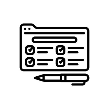 İnceleme için siyah çizgi simgesi 