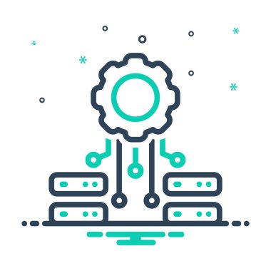 Veri yönetimi için karıştırma simgesi 